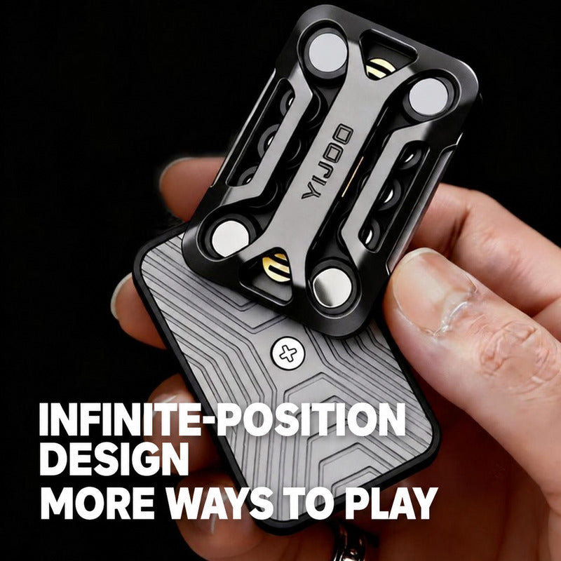 Yijue Boundless Infinite-Position Push-Card EDC Metal Fidget Toy, product image 2