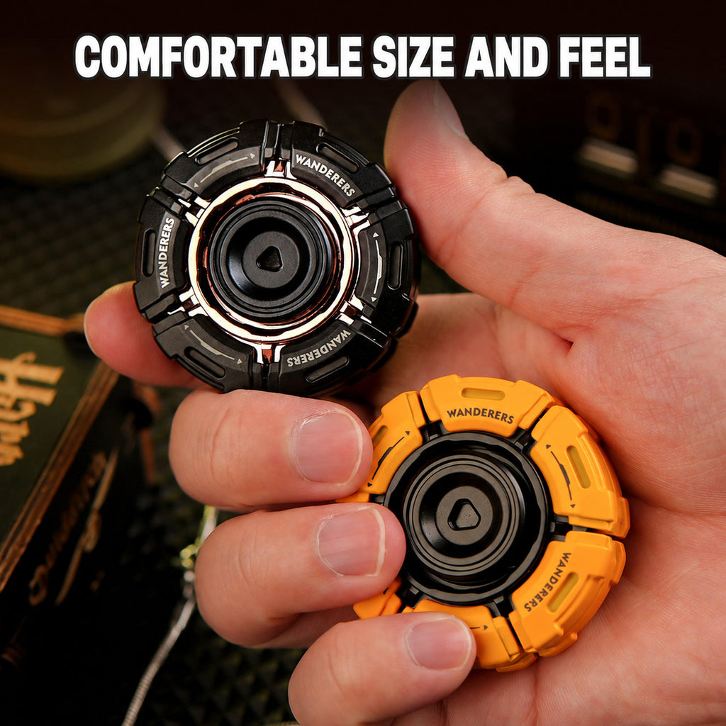 Wanderer Rotating Alloy Fidget Spinner with Gear Design, product image 2