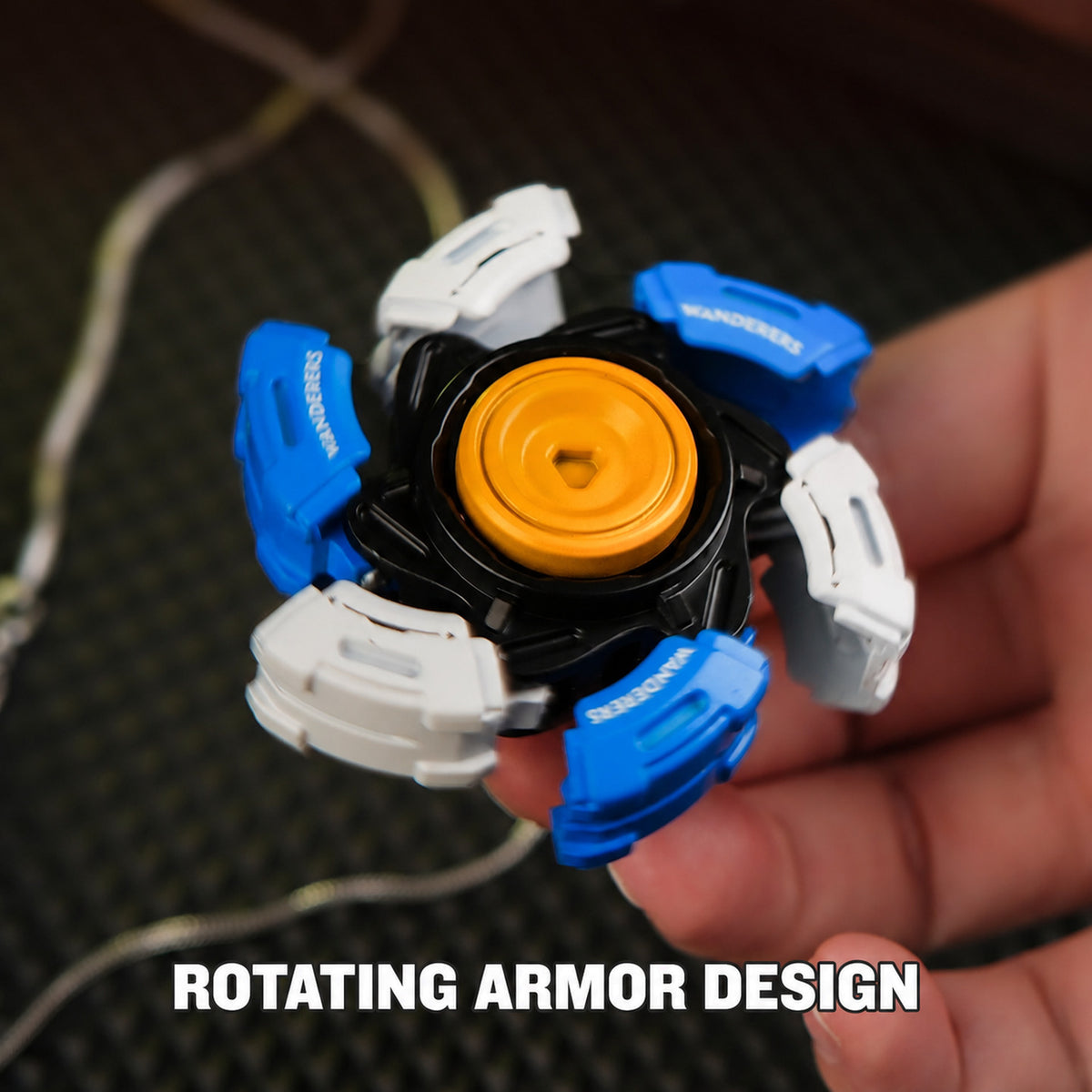 Wanderer Rotating Alloy Fidget Spinner with Gear Design, product image 3