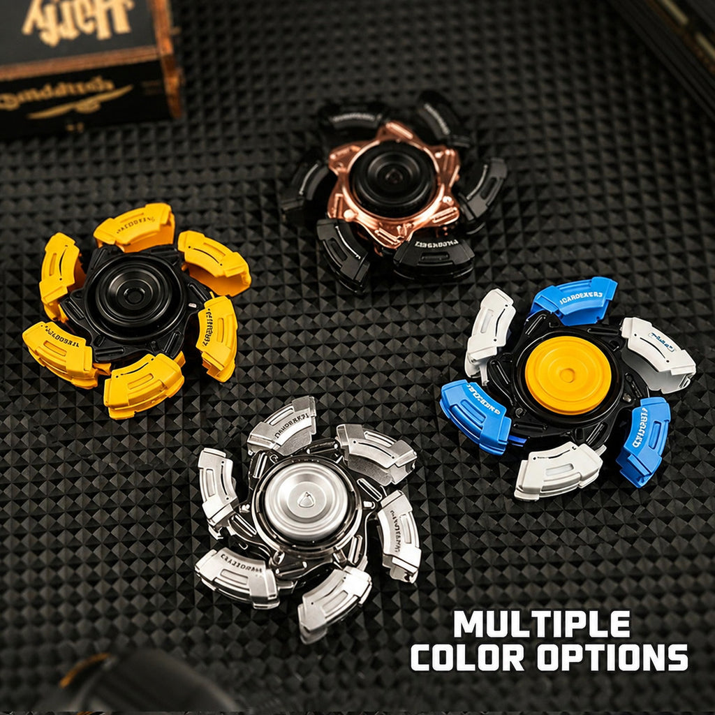 Wanderer Rotating Alloy Fidget Spinner with Gear Design, product image 4