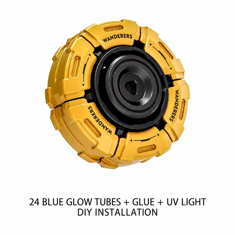 Wanderer Rotating Alloy Fidget Spinner with Gear Design, product image 11